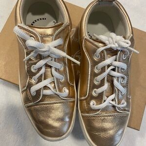 Christian Louboutin Metallic Gold Kids Sneakers